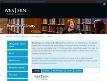 Tablet Screenshot of guides.westernsem.edu